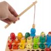 Montessori Trening Mózgu Puzzle Rybki Kulki Cyfry Myślenie Klocki Zabawa