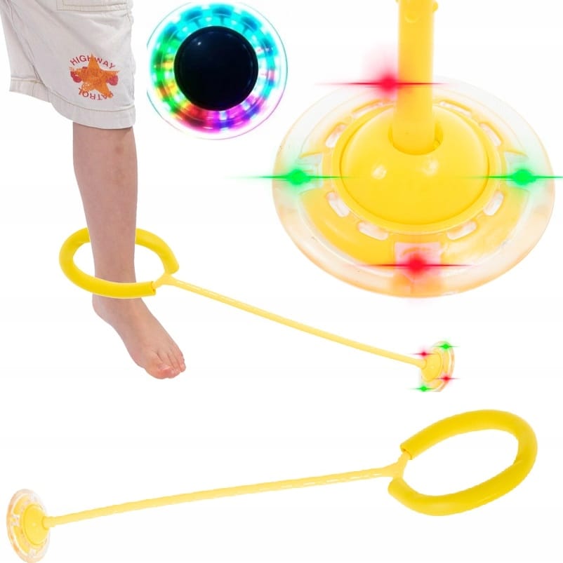 Skakanka Led Hula Hop Zabawka Na Nogę Skipper 63cm Ruch Dla Dziecka Zabawa