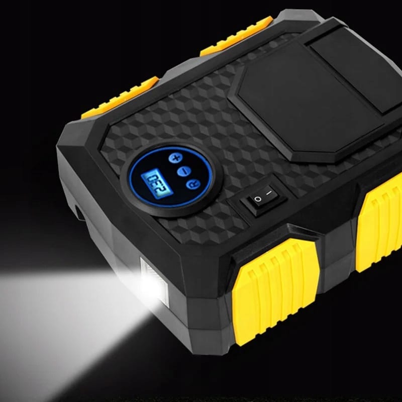 Sprężarka Kompresor Samochodowy Pompka 12v Led 10bar 120w Led Lcd Końcówki