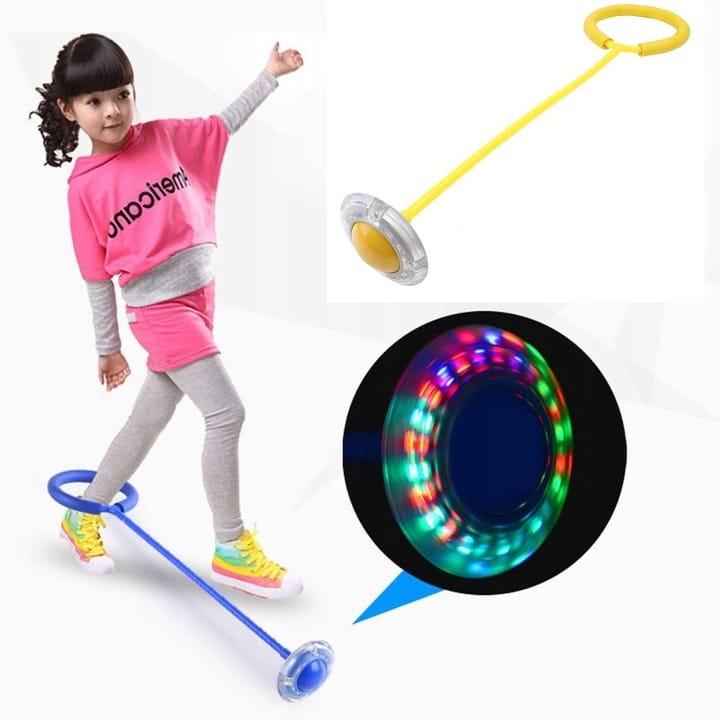 Skakanka Led Hula Hop Zabawka Na Nogę Skipper 63cm Ruch Dla Dziecka Zabawa