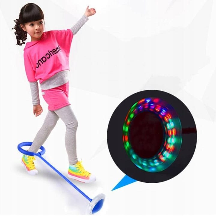 Skakanka Led Hula Hop Zabawka Na Nogę Skipper 63cm Ruch Dla Dziecka Zabawa