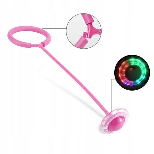 Skakanka Led Hula Hop Zabawka Na Nogę Skipper 63cm Ruch Dla Dziecka Zabawa