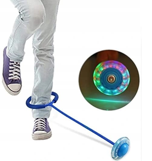 Skakanka Led Hula Hop Zabawka Na Nogę Skipper 63cm Ruch Dla Dziecka Zabawa