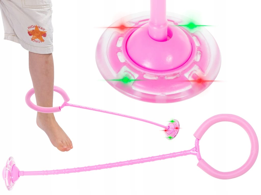 Skakanka Led Hula Hop Zabawka Na Nogę Skipper 63cm Ruch Dla Dziecka Zabawa