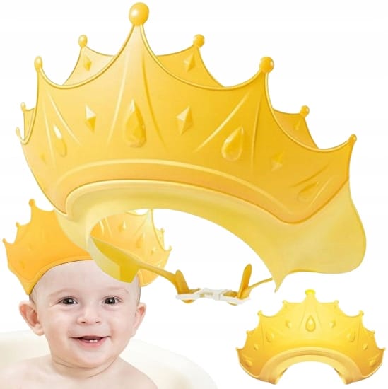 Czepek Rondo Kąpielowe Dla Dzieci Korona Na Basen Do Kąpieli Mycia Daszek