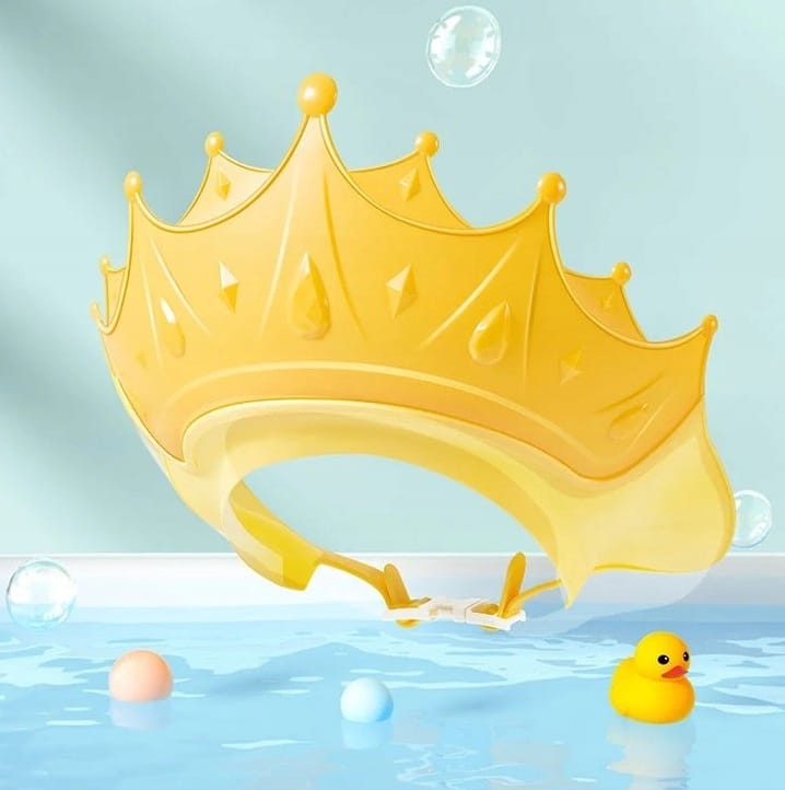 Czepek Rondo Kąpielowe Dla Dzieci Korona Na Basen Do Kąpieli Mycia Daszek