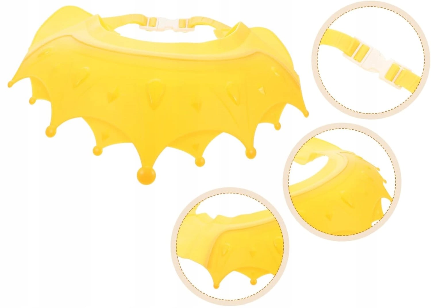 Czepek Rondo Kąpielowe Dla Dzieci Korona Na Basen Do Kąpieli Mycia Daszek