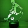 Lampka Nocna Biurkowa Piłkarz Zmieniająca Kolory Futbool Pilot Dla Piłkarza