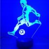 Lampka Nocna Biurkowa Piłkarz Zmieniająca Kolory Futbool Pilot Dla Piłkarza
