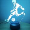 Lampka Nocna Biurkowa Piłkarz Zmieniająca Kolory Futbool Pilot Dla Piłkarza