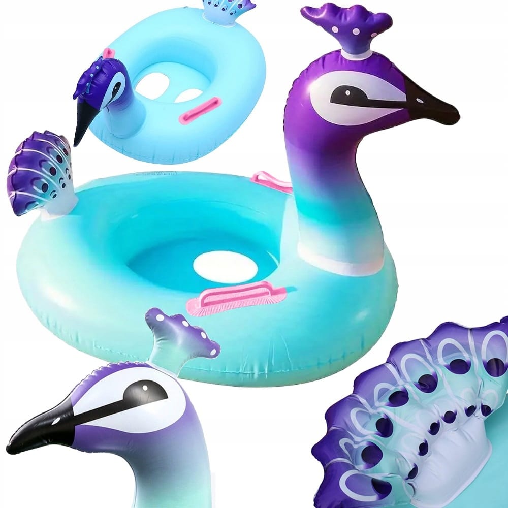 Kółko Koło Dmuchane Dziecięce Do Pływania Wody Basen Dzieci Paw Pontonik Ce