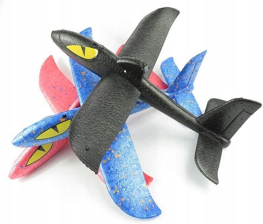 Latawiec Zabawka Dla Dzieci Smok Samolot Styropianowy Elektro Napęd Rzutka