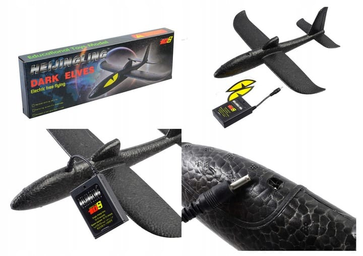 Latawiec Zabawka Dla Dzieci Smok Samolot Styropianowy Elektro Napęd Rzutka