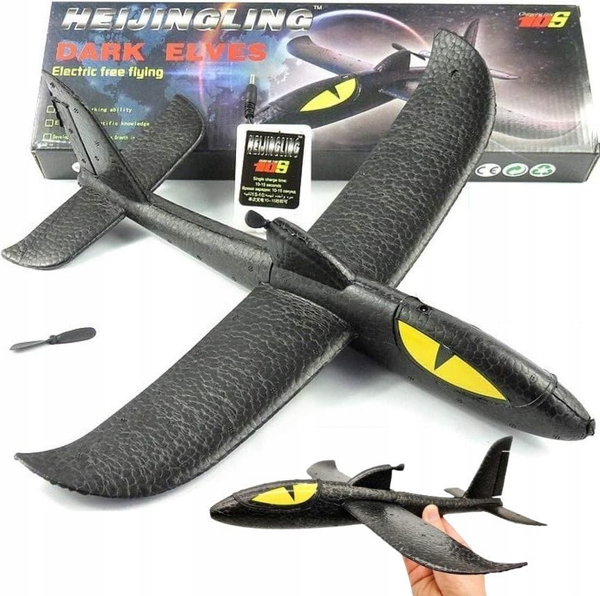 Latawiec Zabawka Dla Dzieci Smok Samolot Styropianowy Elektro Napęd Rzutka