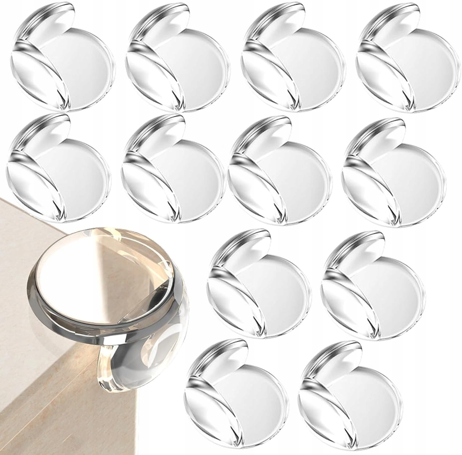 Zabezpieczenia Szafek Na Rogi Kanty Narożniki Mebli Stołu Ochronne 12 szt