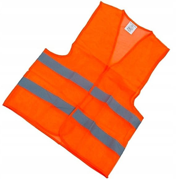 Kamizelka Odblaskowa Ostrzegawcza Dziecięca Dla Dzieci Pomarańczowa 5-9l Ce