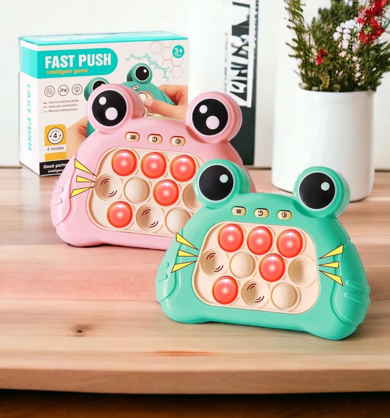 Gra Zręcznościowa Pop It Żaba Popit Push Antystresowa Sensoryczna Przenośna