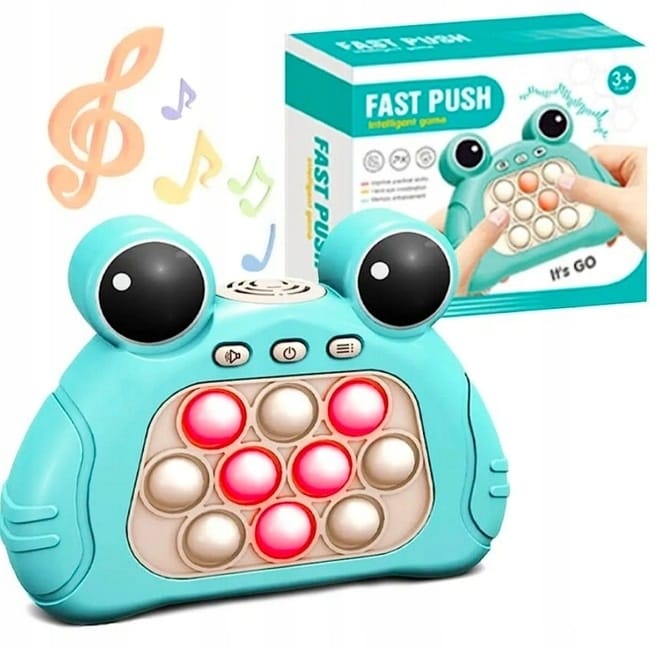 Gra Zręcznościowa Pop It Żaba Popit Push Antystresowa Sensoryczna Przenośna
