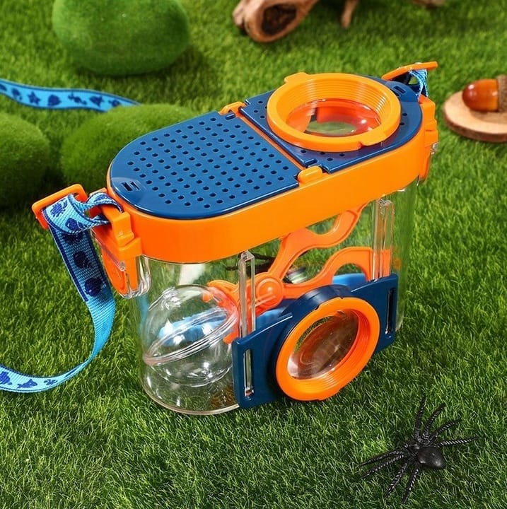 Lupa Szkło Powiększające Pojemnik Na Owady Insekty Zestaw Edukacyjny