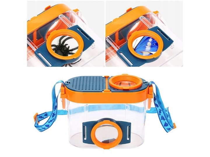 Lupa Szkło Powiększające Pojemnik Na Owady Insekty Zestaw Edukacyjny