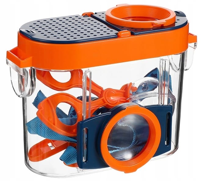 Lupa Szkło Powiększające Pojemnik Na Owady Insekty Zestaw Edukacyjny