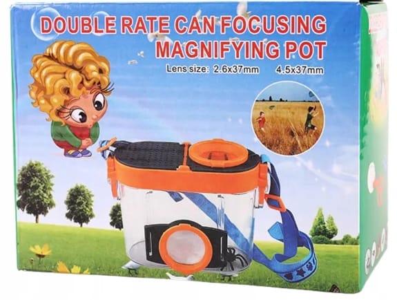 Lupa Szkło Powiększające Pojemnik Na Owady Insekty Zestaw Edukacyjny