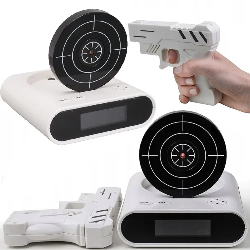 image-2495.jpeg Budzik Snajpera Zegar Budzik Dla Dzieci Budzik Pistolet Zegar Elektroniczny
