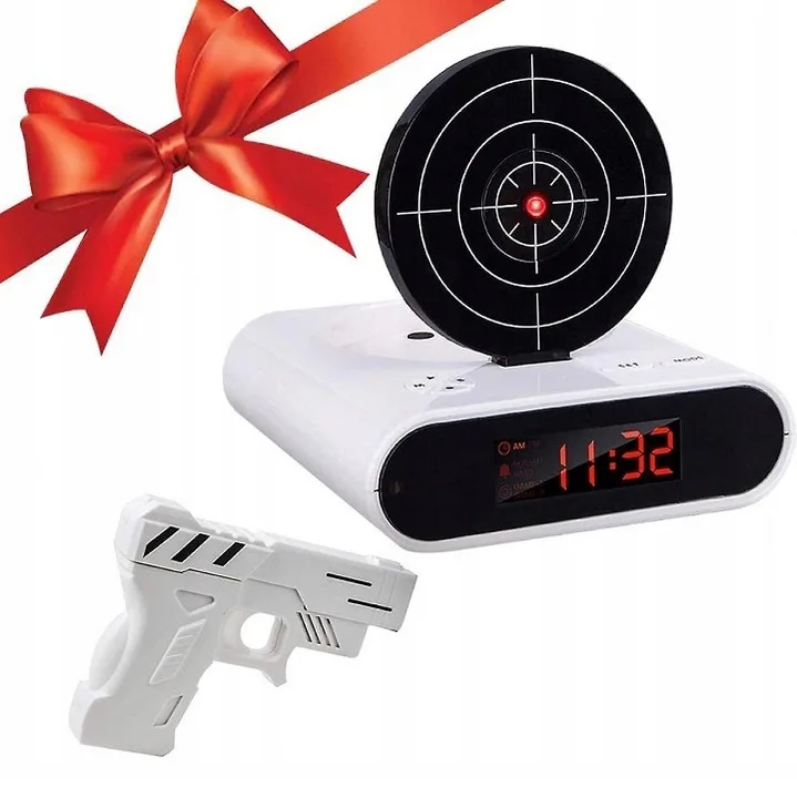 image-2496.jpeg Budzik Snajpera Zegar Budzik Dla Dzieci Budzik Pistolet Zegar Elektroniczny
