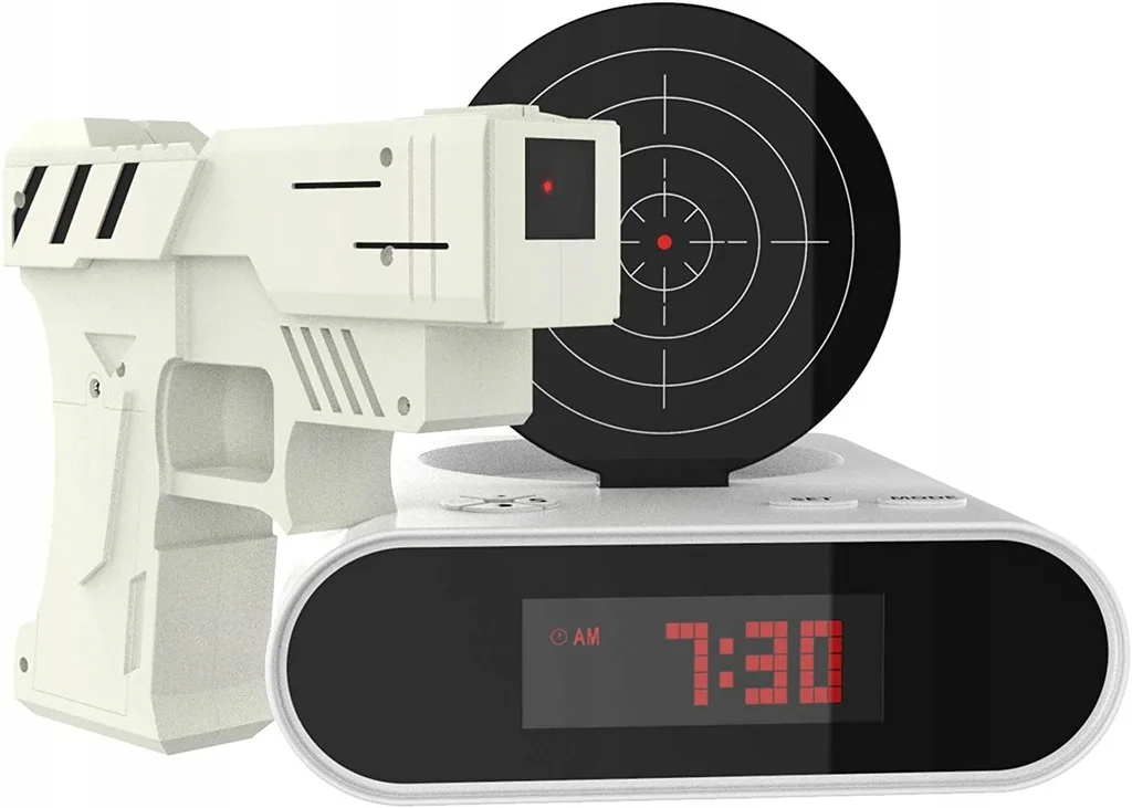 image-2497.jpeg Budzik Snajpera Zegar Budzik Dla Dzieci Budzik Pistolet Zegar Elektroniczny