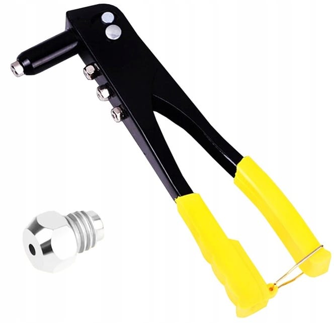 Nitownica Ręczna Do Nitów Aluminiowych 4 Końcówki Nity Do Łączenia Blachy