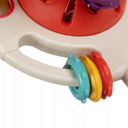 image-2541.jpeg Ośmiornica Zabawka Sensoryczna Gryzak Montessori Grzechotka Edukacyjna 6w1
