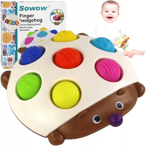 Jeżyk Zabawka Sensoryczna Montessori Jeż Kolorwy Dla Dzieci Antystresowy