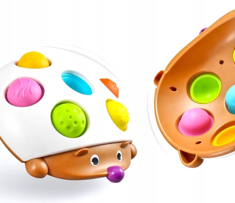 Jeżyk Zabawka Sensoryczna Montessori Jeż Kolorwy Dla Dzieci Antystresowy