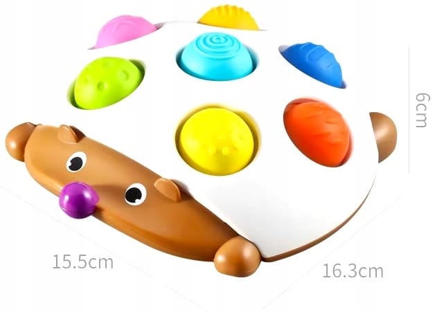 Jeżyk Zabawka Sensoryczna Montessori Jeż Kolorwy Dla Dzieci Antystresowy