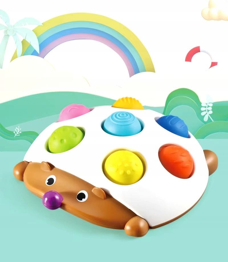 Jeżyk Zabawka Sensoryczna Montessori Jeż Kolorwy Dla Dzieci Antystresowy