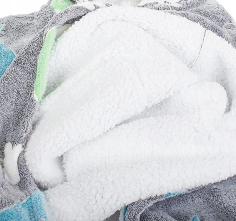 Ciepła Bluza Koc Miękka Świecąca W Ciemności Dla Dziecka Junior Z Kapturem