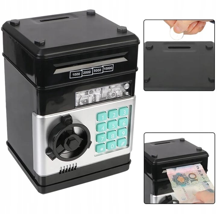 Skarbonka Sejf Bankomat Skarbonki Dla Dzieci Dziecka Duża Elektroniczna