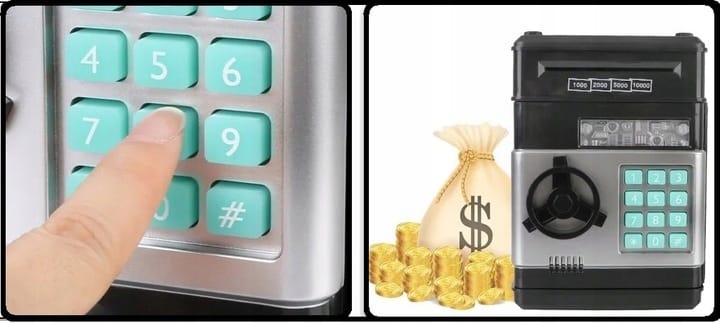 Skarbonka Sejf Bankomat Skarbonki Dla Dzieci Dziecka Duża Elektroniczna