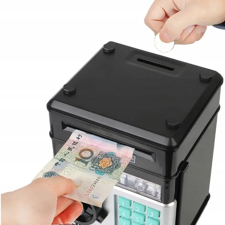 image-2621.jpeg Skarbonka Sejf Bankomat Skarbonki Dla Dzieci Dziecka Duża Elektroniczna