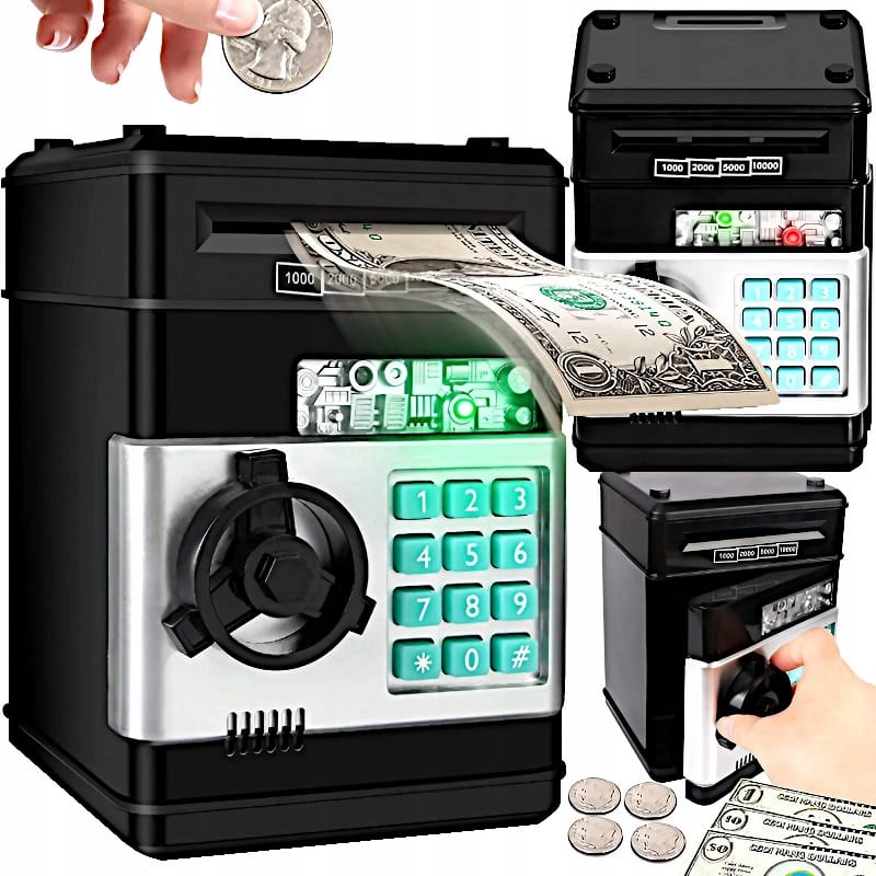 Skarbonka Sejf Bankomat Skarbonki Dla Dzieci Dziecka Duża Elektroniczna