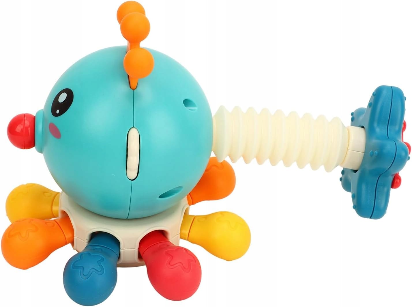 Interaktywna Kostka Sensoryczna Montessori Edukacyjna 8w1 Ośmiornica Gryzak