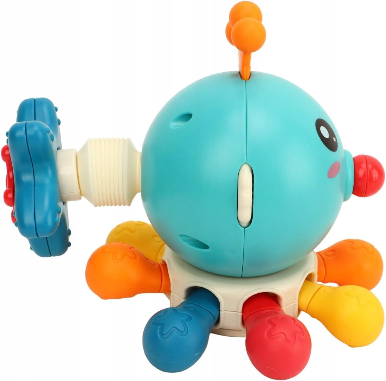 Interaktywna Kostka Sensoryczna Montessori Edukacyjna 8w1 Ośmiornica Gryzak