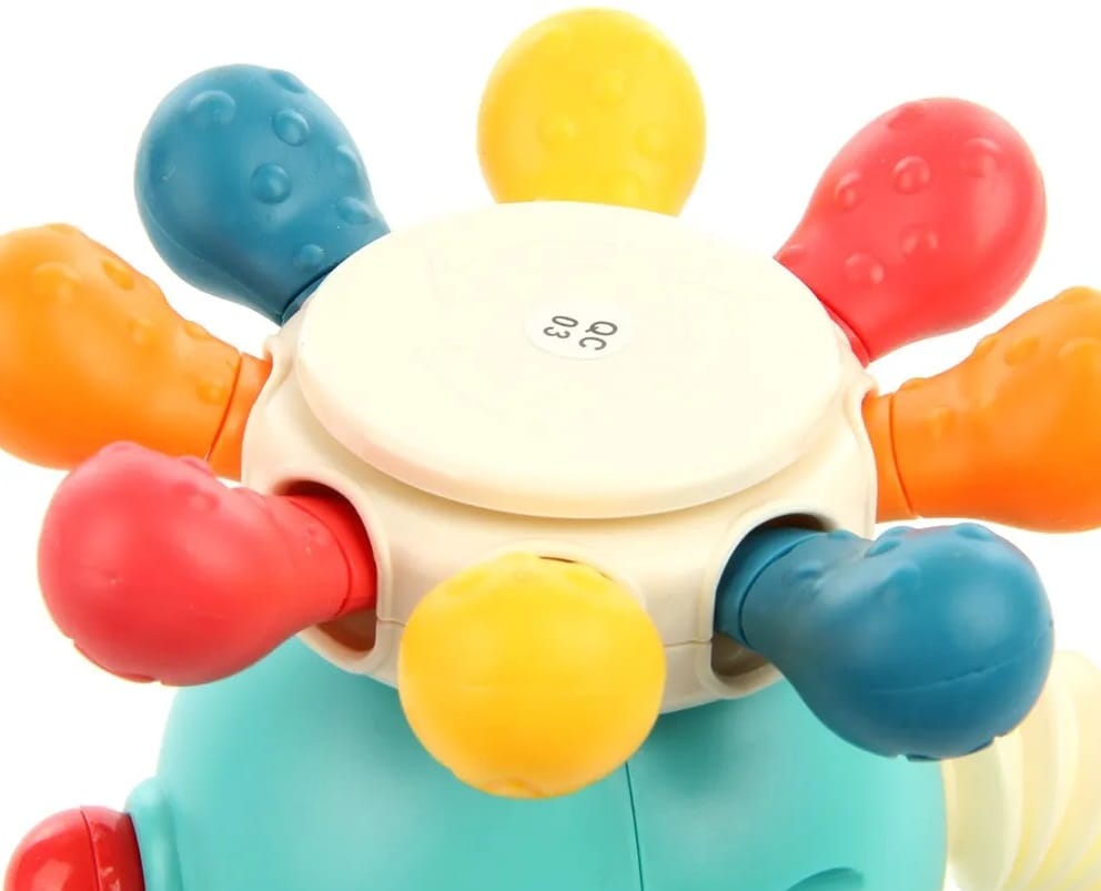 Interaktywna Kostka Sensoryczna Montessori Edukacyjna 8w1 Ośmiornica Gryzak