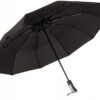 Parasol Automatyczny Składany Męski Damski Automat Xl Z Pokrowcem Czarny