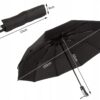 Parasol Automatyczny Składany Męski Damski Automat Xl Z Pokrowcem Czarny