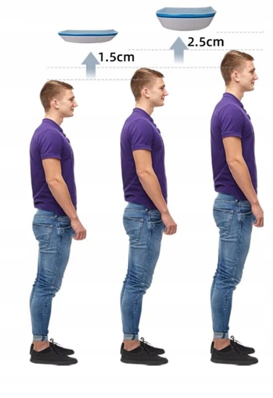 Wkładki Podpiętki Podwyższające Do Butów Żelowe Uniwersalne 1,5cm Pod Pięty