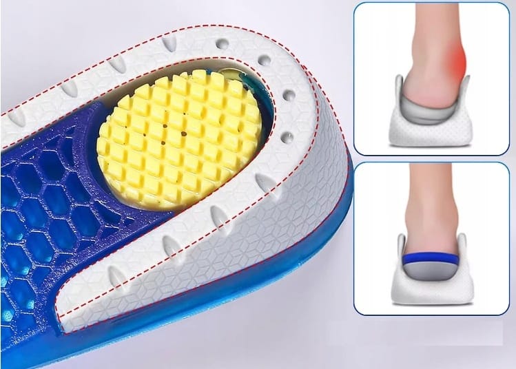 Wkładki Podpiętki Podwyższające Do Butów Żelowe Uniwersalne 1,5cm Pod Pięty