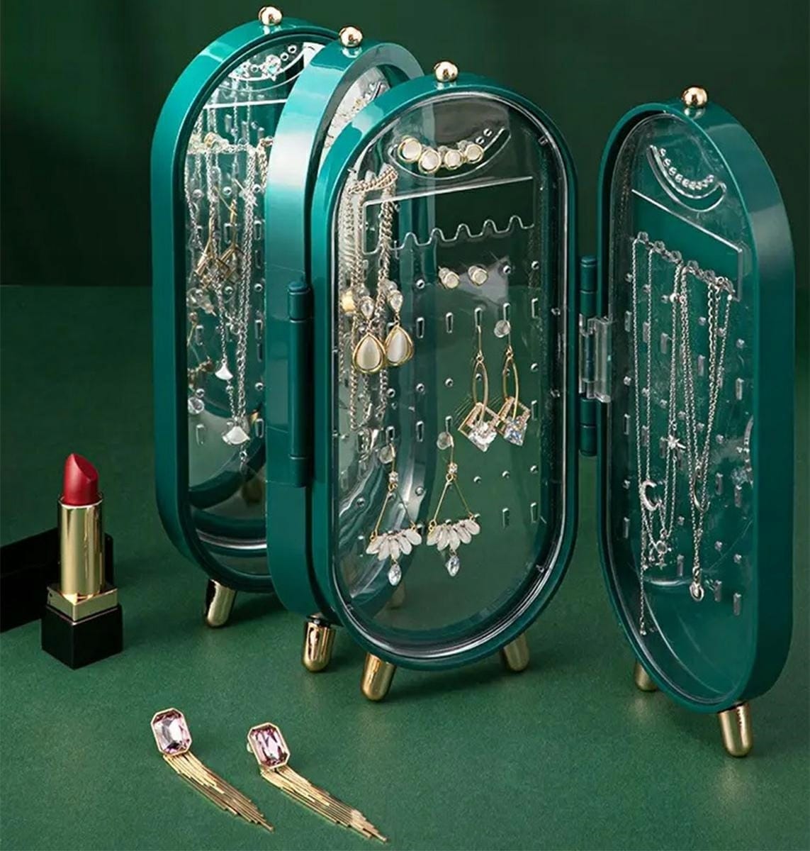 Ekspozytor Szkatułka Organizer Kuferek Na Bransoletki Kolczyki