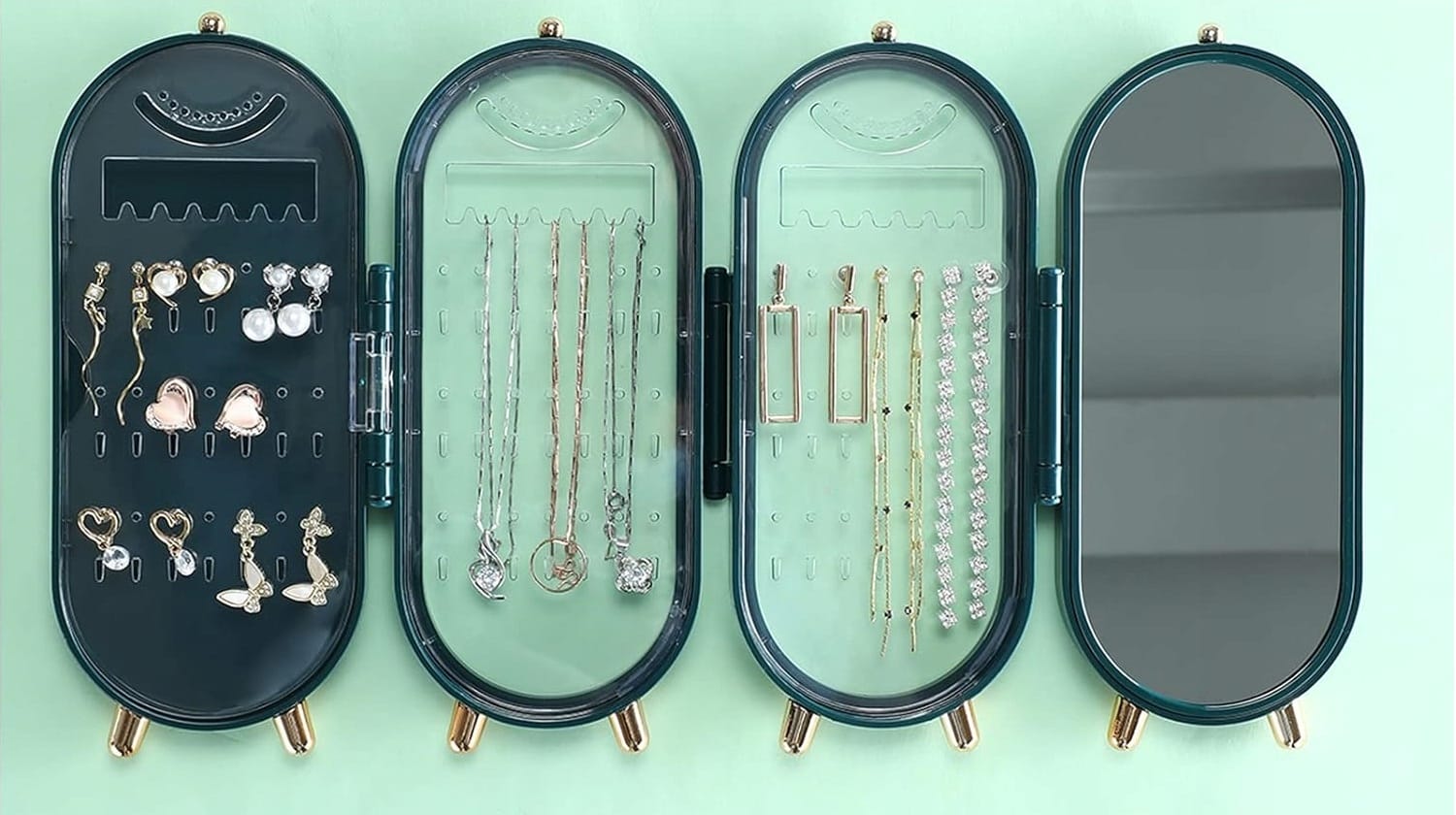 Ekspozytor Szkatułka Organizer Kuferek Na Bransoletki Kolczyki