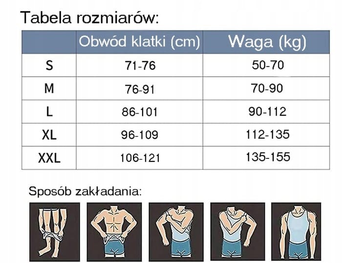 Koszulka Męska Wyszczuplająca Modelująca Podkoszulka Slim Bez Rękawów m